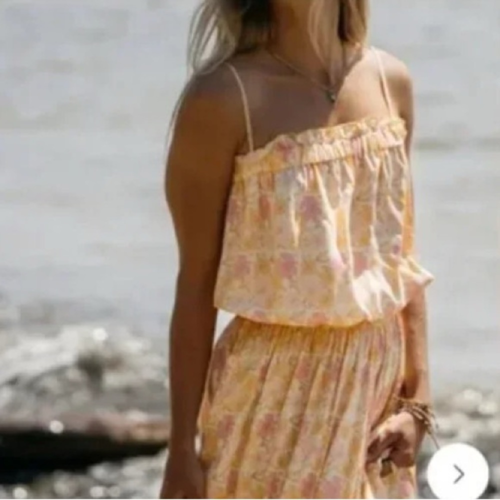 Jackson Rowe Floral Ruffle Top in Pink and Yellow - Picture 4 of 8